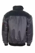 Mъжко работно яке LeikaTex 103046/8592 10-215, Зимно, Дебело, Подплата от тъкана кожа, Водоустойчиво покритие  Tex-Protector&reg;, Сив/Черен, 3XL_4