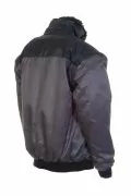Mъжко работно яке LeikaTex 103046/8592 10-215, Зимно, Дебело, Подплата от тъкана кожа, Водоустойчиво покритие  Tex-Protector&reg;, Сив/Черен, 3XL_5