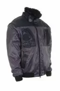 Mъжко работно яке LeikaTex 103046/8592 10-215, Зимно, Дебело, Подплата от тъкана кожа, Водоустойчиво покритие  Tex-Protector&reg;, Сив/Черен, 3XL_6
