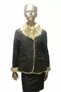 Дамско късо палто Collexion Е9834-15 10-223, Еко кожа, Кафяв, 40_0