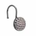 Комплект декоративни куки за завеси за душ JUP 5313070, Изкована кръгла форма, Метални, Бронзов, 12 броя_1