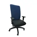 Офис стол hjh office 702200 ZENIT BASE 4655891-B 33-11, Ергономичен, Регулируема височина, Регулируема oблегалка, Регулируеми подлакътници, Регулируема седалка, Син/Черен_1