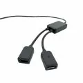 Кабел CY 2909206 8867-K, USB C Dual Ports Hub , Черен_1