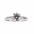 Дамски пръстен Gleeven Design #16440044 90-3, 1.06К  Swarovski кристали, Стерлингово сребро, Размер 18.5мм_0