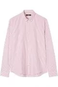 Мъжка риза Find 0396204-A14783, Slim Fit, Памук, Райе Розов/Бял, XL_2
