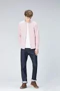 Мъжка риза Find 0396204-A14783, Slim Fit, Памук, Райе Розов/Бял, XL_3