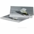 Комплект картички с пликове Neusser Papier 218190305-10 DC, 10 броя траурни картички с бялa Кала мотив, 21 x 19,8 cm, 300 g/m&sup2;_1