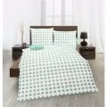 Комплект спално бельо Dream Art Donna 3337-2495300, 2 части, Плик - 155x220см, Калъфка-80x80см, Син_1