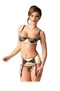 Комплект еротично бельо Me Seduce 503875 10-249,От три части, Жълт, 2XL/3XL_0