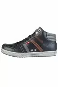 Мъжки високи кецове Levi's 224180_1794_59 *17809215 15-749, С връзки, Еко кожа, Черен, 42 EU_1
