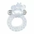 Пенис пръстен Calexotics Wireless Butterfly Ring 041029 10-237, Със стимулатор пеперуда, 3 скорости, 8 x 5 см, Бял_2