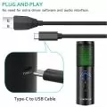 USB микрофон XIAOKOA Q18 4956264 8865-40, Въртящ се, USB Type C, Черен_3