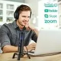 USB микрофон XIAOKOA Q18 4956264 8865-40, Въртящ се, USB Type C, Черен_7