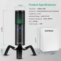 USB микрофон XIAOKOA Q18 4956264 8865-40, Въртящ се, USB Type C, Черен_8