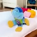 Дрънкаща бебешка играчка Playgro 21-66-97 1-105, Плюшена костенурка с масажори за венци и зъби, 20 см, Многоцветен_0