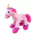 Плюшена играчка Chippo 21-166-12 1-106, Еднорог, Блестящи крила, Бродирани звезди, 35 х 33 см, Розов _1