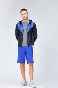 Мъжка спортна тениска Find AZ14495-0574626, По тяло, Цветни рамене, Сив, M_2