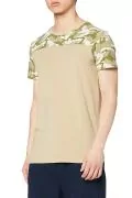 Мъжка тениска Find Activewear 0568090-AZ14458, Обло деколте, Камуфлаж, Кафяв, S_0