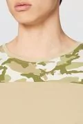 Мъжка тениска Find Activewear 0568090-AZ14458, Обло деколте, Камуфлаж, Кафяв, S_2