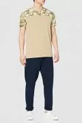 Мъжка тениска Find Activewear 0568090-AZ14458, Обло деколте, Камуфлаж, Кафяв, S_3