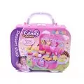 Игрален комплект Chippo 666166, Куфарче на колело със сладкиш, 22 части, Розов_2