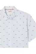 Мъжка риза Find Goodthreads 0850923-A14783, Slim-Fit, Къс ръкав, С джобче, Памук, Светлосин, S_3