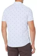 Мъжка риза Find Goodthreads 0850923-A14783, Slim-Fit, Къс ръкав, С джобче, Памук, Светлосин, S_5