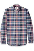 Мъжка риза Find Goodthreads AZ13780-0841211, Slim Fit, Памучна, Кариран - Син/Червен, M_3