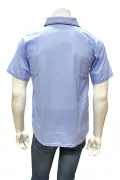 Комплект мъжки тениски с поло яка JUP 25031-2-LBLRD-S, 2 броя, Червен/Светлосин, S_4