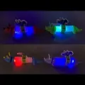Комплект фигурки Chippo Разтегателени светещи динозаври и делфинчета 22087273, 2 броя динозаври, 2 броя делфинчета, Различни цветове, Разтяга се от 12-19 см_2