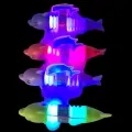 Комплект фигурки Chippo Разтегателени светещи динозаври и делфинчета 22087273, 2 броя динозаври, 2 броя делфинчета, Различни цветове, Разтяга се от 12-19 см_3