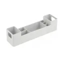Многофункционална органайзер mDesign 3025836 1-82, отделения, За баня, кухня, 30.5 x7.6 x 7.6см, Сив_0