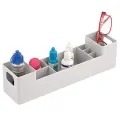 Многофункционална органайзер mDesign 3025836 1-82, отделения, За баня, кухня, 30.5 x7.6 x 7.6см, Сив_2