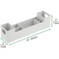 Многофункционална органайзер mDesign 3025836 1-82, отделения, За баня, кухня, 30.5 x7.6 x 7.6см, Сив_3