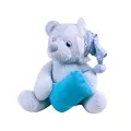 Плюшена играчка Chippo 3973-170 1-115, Спящо мече, Пее песен на български, 17 х 17 см, Светлосин_1