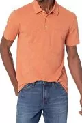 Мъжка поло тениска JUP Goodthreads AZ13749-0859438, Памучна, Оранжев, XS EU_3