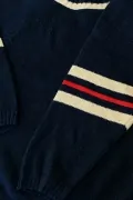 Детски пуловер Chippo 323251 10-494, Ситна плетка, Памук, 104-110 cm, 4 години, Тъмносин_2