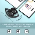 Безжични слушалки Sendowtek B39 2512172 8865-58, Over-Ear, Сгъваеми, Bluetooth 5.0, CVC6.0, Handsfree с микрофон Hi-Fi Stereo, Micro SD/TF/FM,  С RGB осветление, Черен_3