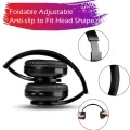 Безжични слушалки Sendowtek B39 2512172 8865-58, Over-Ear, Сгъваеми, Bluetooth 5.0, CVC6.0, Handsfree с микрофон Hi-Fi Stereo, Micro SD/TF/FM,  С RGB осветление, Черен_5