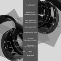 Безжични слушалки Sendowtek B39 2512172 8865-58, Over-Ear, Сгъваеми, Bluetooth 5.0, CVC6.0, Handsfree с микрофон Hi-Fi Stereo, Micro SD/TF/FM,  С RGB осветление, Черен_6