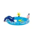 Детски басейн с пързалка Sun Club Marine Life Spray Pool 8697224 DC, Морски живот с пръскане, 203x152x64 см, 163 л, 2+, Син_0