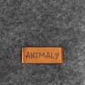 Палатка за котки и кучета ANIMALY TIPI *9884848 ML2-29-3, Дърво/Филц, С двулицева възглавница, S - 60x60x70см, Сив/Черен_5