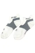 Мъжки спортни чорапи за бягане 2XU Racing Vectr Sock 0475118 10-497, Дишащи, 41-44, Бял_0