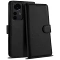 Калъф тип тефтер BEZ за Xiaomi 12 Pro 3316733 8865-40, 6.73", Слот за карти, Магнитно затваряне, Стойка, Черен_0