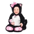Бебешки костюм Amscan Itty Bitty Kitty *1492557 1-40, 12 - 18 месеца, От плюш, Черен/Бял_0