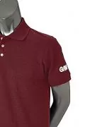 Детска тениска Gunn & Moore 944289-A3534, С поло яка, Памучна, Тъмночервен, S_1