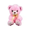 Плюшена играчка Chippo iFON Fredy Bear & Friends Мече 80009-A, 40 Приказки/ПесниФрази/Звуци на бъргарски, Розово мече с блестящо носле, 40cm_2