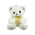 Плюшена играчка Chippo iFON Fredy Bear & Friends Мече 80009-B, 40 Приказки/ПесниФрази/Звуци на бъргарски, Бяло мече с блестящо носле, 40cm_2