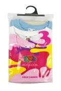 Комплект тениски за момиче Fruit of the Loom 25029-3P, З броя, Обло деколте_4