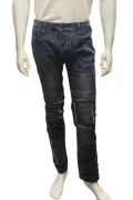 Мъжки дънки Giani 5 16752583 90-22, Slim Fit, Изтъркан ефект, Памук, 34W-34L, Черен_0